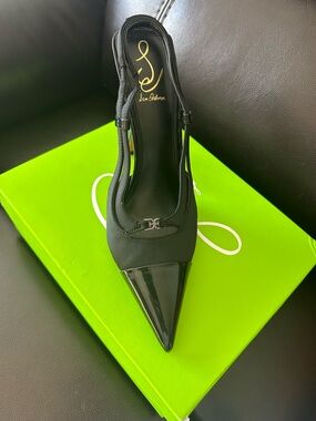 Sam Edelman Black Odessa Neoprene Slingback Pump, size 10m BRAND NEW